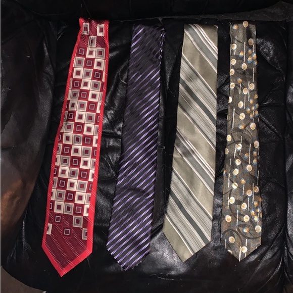 4-Men’s Designer Ties - Picture 1 of 6